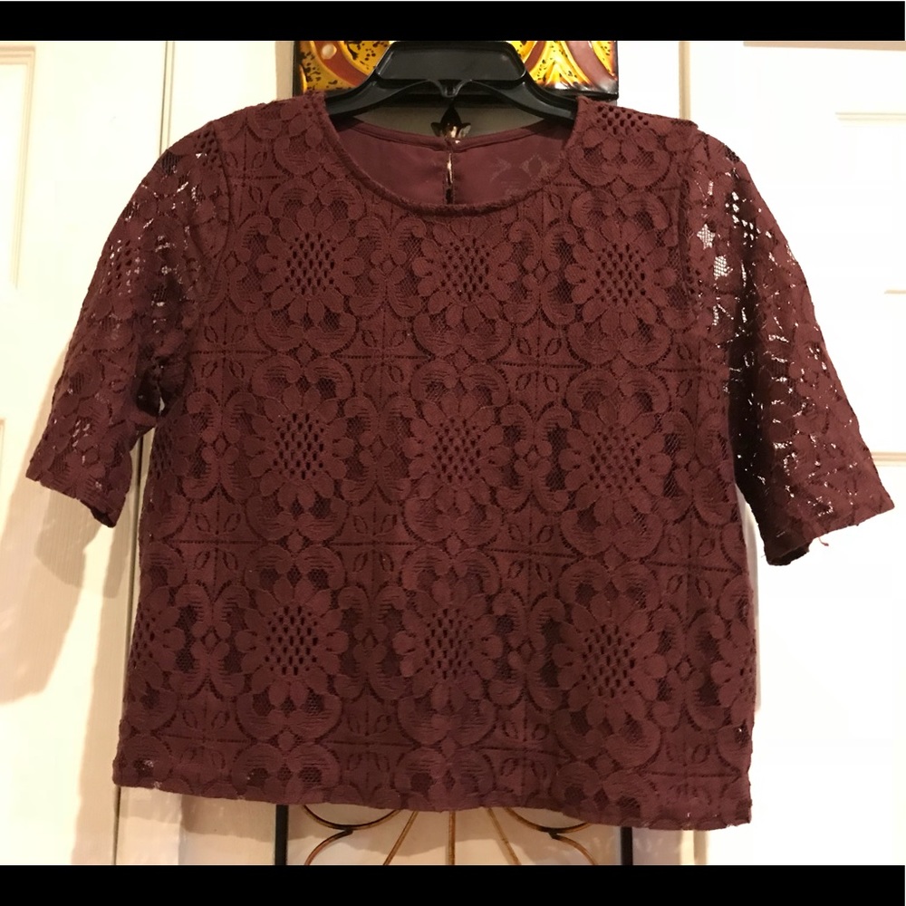Lace fabric top